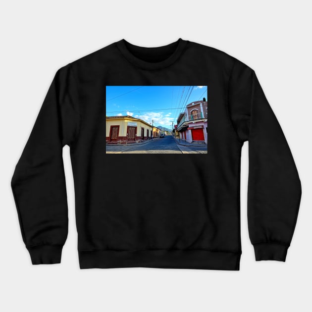 Nicaragua - Rue de Somoto Crewneck Sweatshirt by franck380